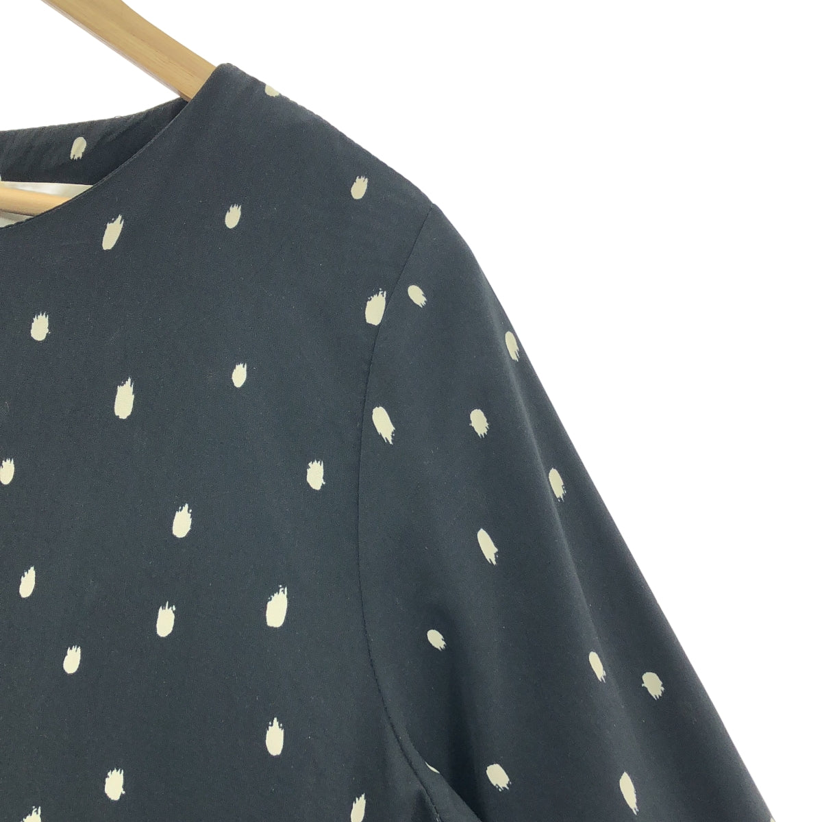 MACHATT | 波點聚酯洋裝 | 黑色 | 女款