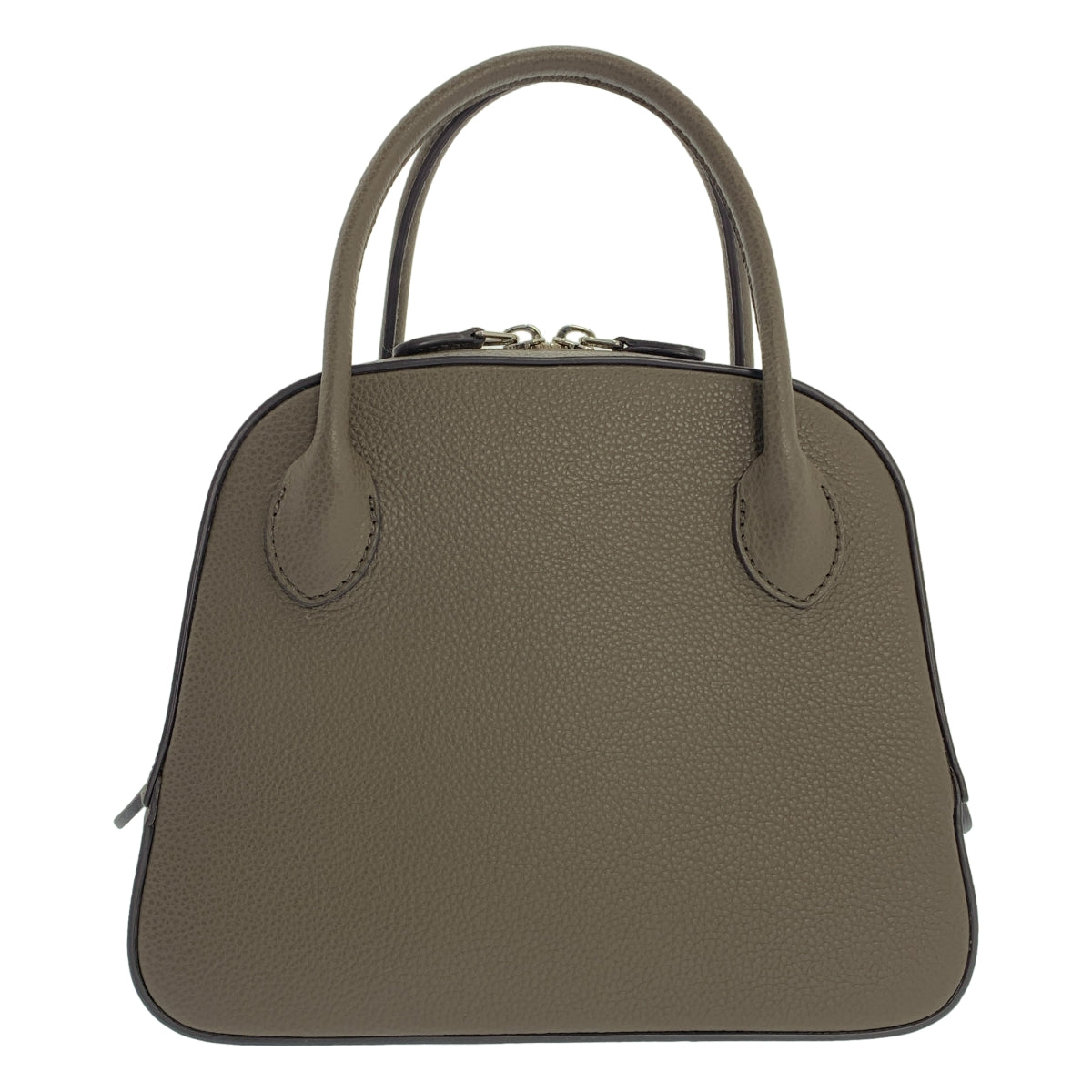 [狀況極佳] MAISON CANAU ROUND BOSTON S 手提包 | 灰色 | 女款