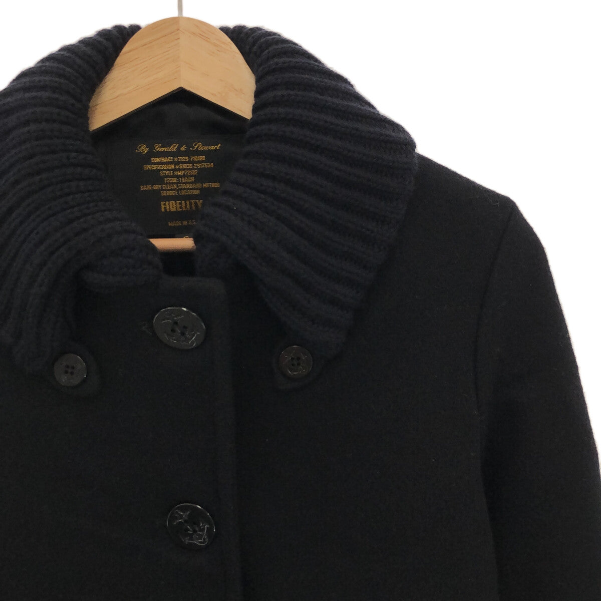 FIDELITY | USA Made Wool Melton Donkey Jacket | S | Navy | Women's