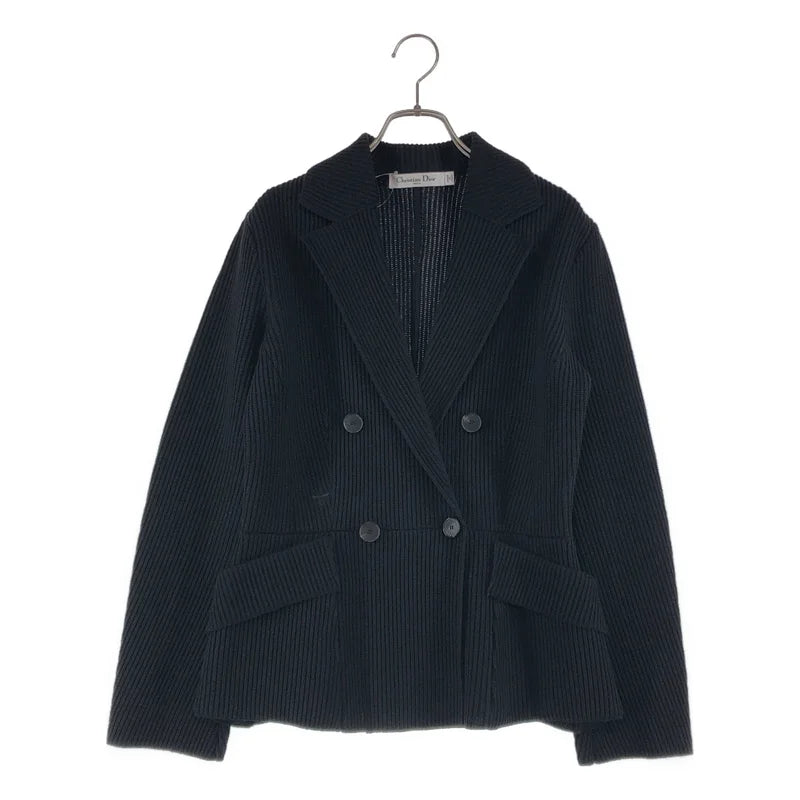 【美品】 Christian Dior / 크리스챤 디올 | BEE 울 더블 재킷 | 36 | 블랙 | 여성