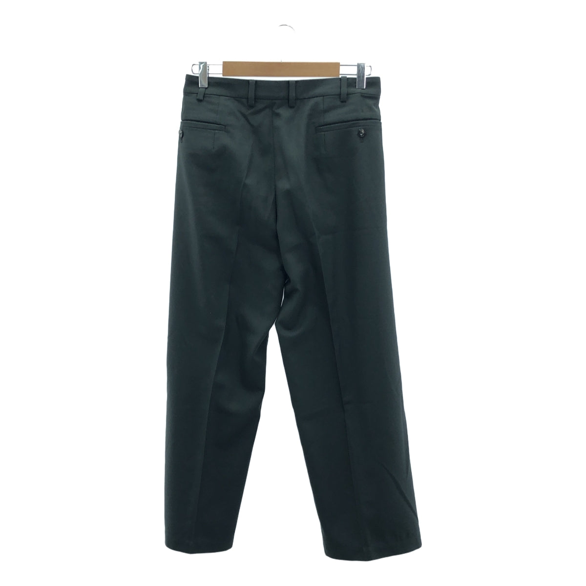 KOTONA / コトナ | side tuck wide pants サイドタック ウール ワイドパンツ | 38 | グリーン | レディース