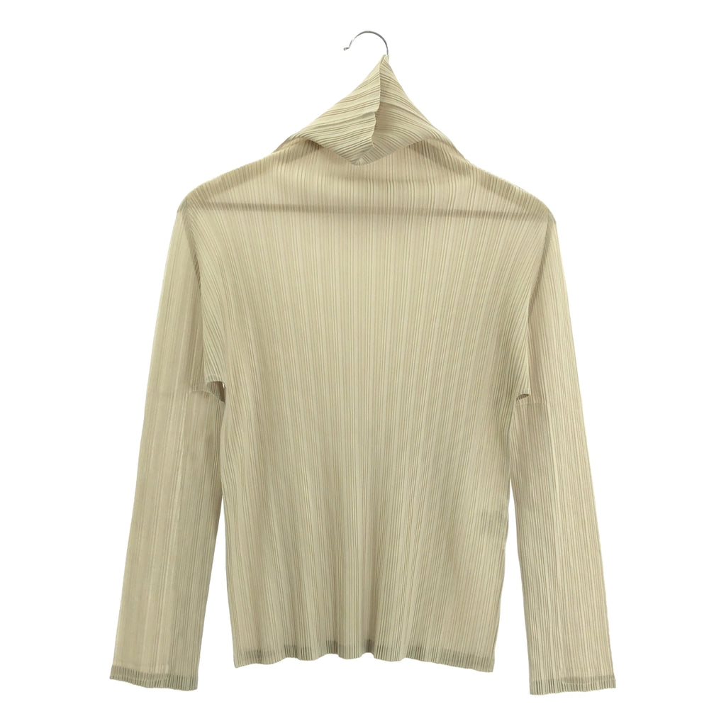 PLEATS PLEASE ISSEY MIYAKE / プリーツプリーズイッセイミヤケ | ハイネック プルオーバー トップス | 3 | カーキ | レディース