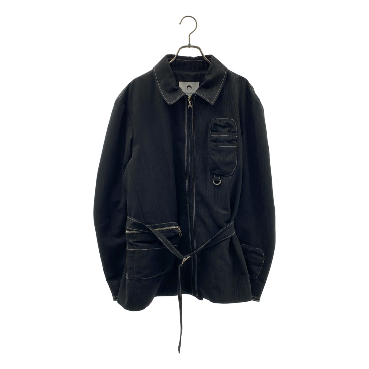 美品】 MARINE SERRE / マリーンセル | ステッチ ブルゾン ジャケット