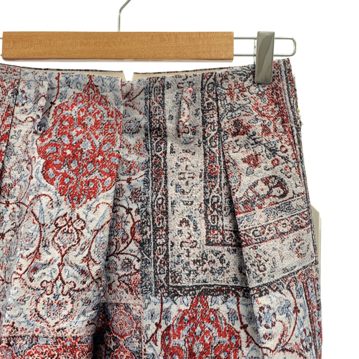 SUPPORT SURFACE / サポートサーフェス | 総柄 ジャガード 1タック クロップドパンツ | 0 | レディース