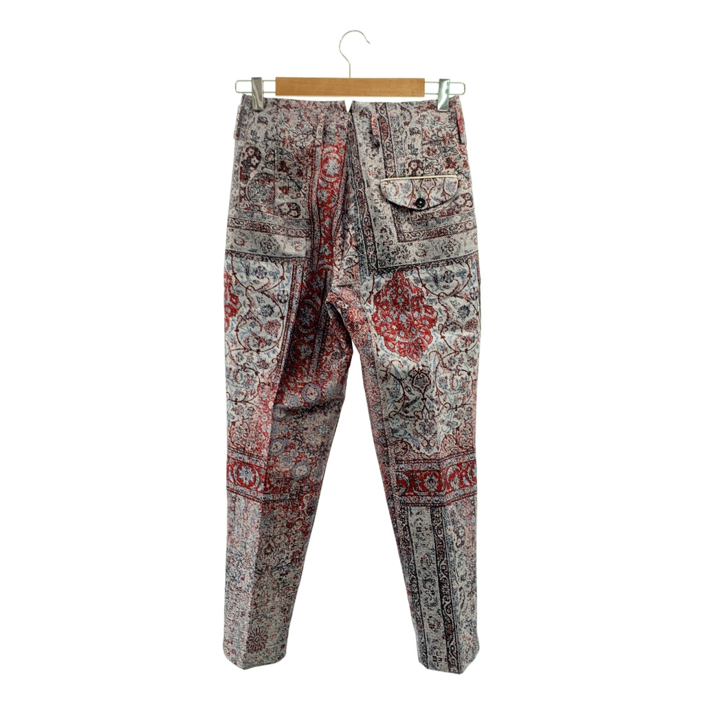 SUPPORT SURFACE / サポートサーフェス | 総柄 ジャガード 1タック クロップドパンツ | 0 | レディース