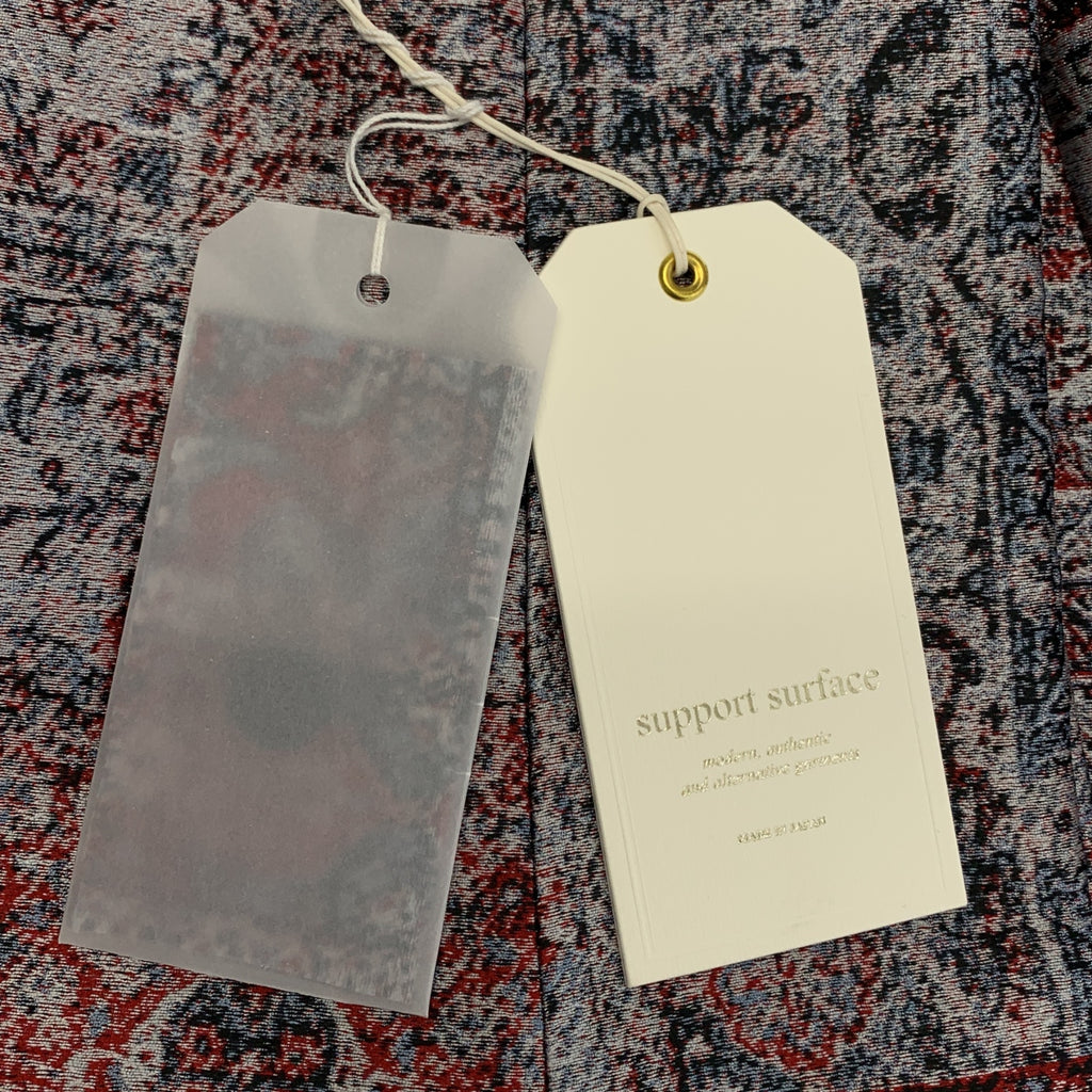 SUPPORT SURFACE / サポートサーフェス | 総柄 ジャガード 1タック クロップドパンツ | 0 | レディース