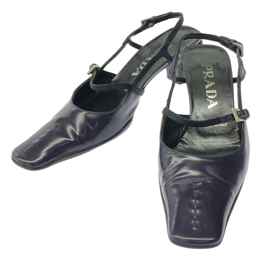 PRADA | Leather strap heel pumps |