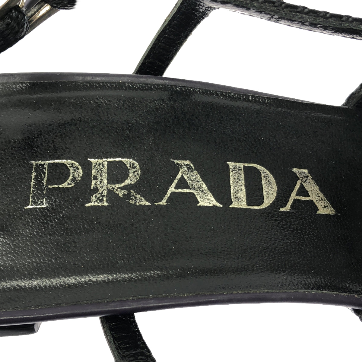 PRADA | Leather strap heel pumps |