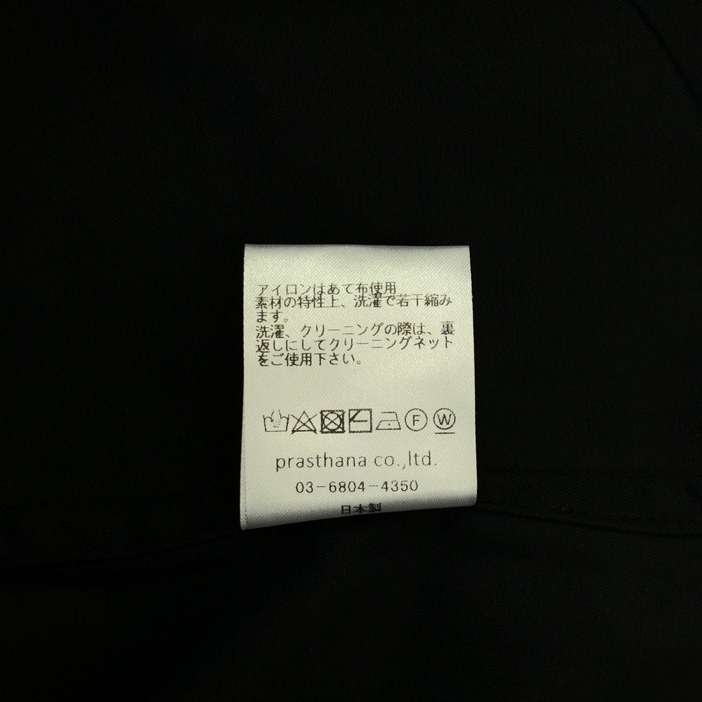 [新] prasthana / Prasthana | less shirt 短袖襯衫 | M |黑色 |男士