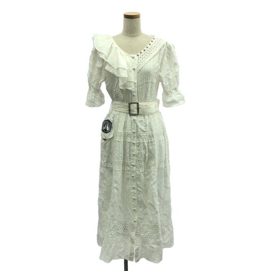 rurumu: / Rurumu | 2020SS | Embroidered Belted Dress / With Inner Camisole | F | Women's