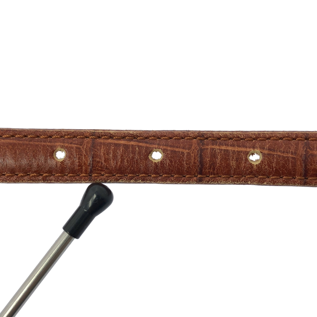 Felisi | 皮革壓花金扣皮帶 | 尺寸 48-90 | 棕色/金色 | 男款