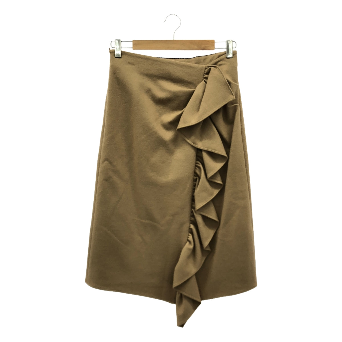 BORDERS at BALCONY | Melton jersey wool skirt | Size 38 | Women's