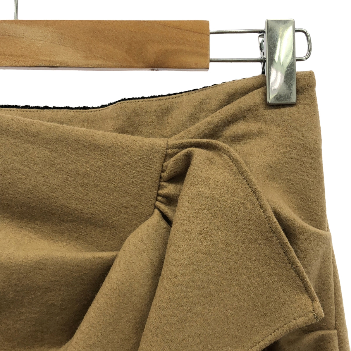 [狀況良好] 陽台邊緣 / 陽台邊緣 |梅爾頓針織羊毛裙 | 38 |米色 |女性的