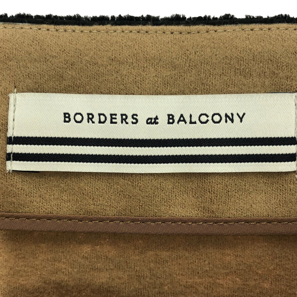 【美品】  BORDERS at BALCONY / ボーダーズアットバルコニー | メルトン ジャージーウール スカート | 38 | ベージュ | レディース