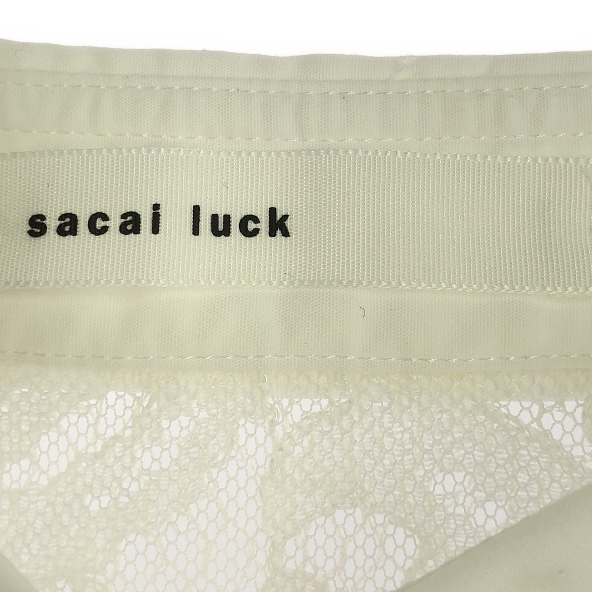 sacai luck / サカイラック | レース切替 ロングスリーブシャツ | 1 | レディース