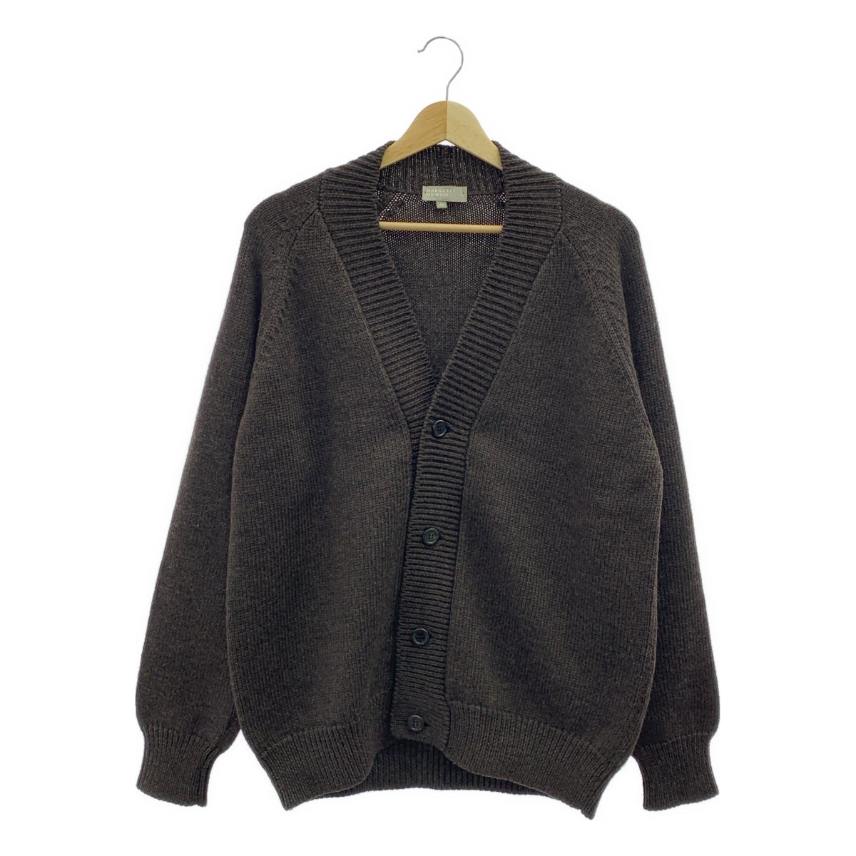 MARGARET HOWELL / マーガレットハウエル | ウール Vネック ニットカーディガン | M | メンズ