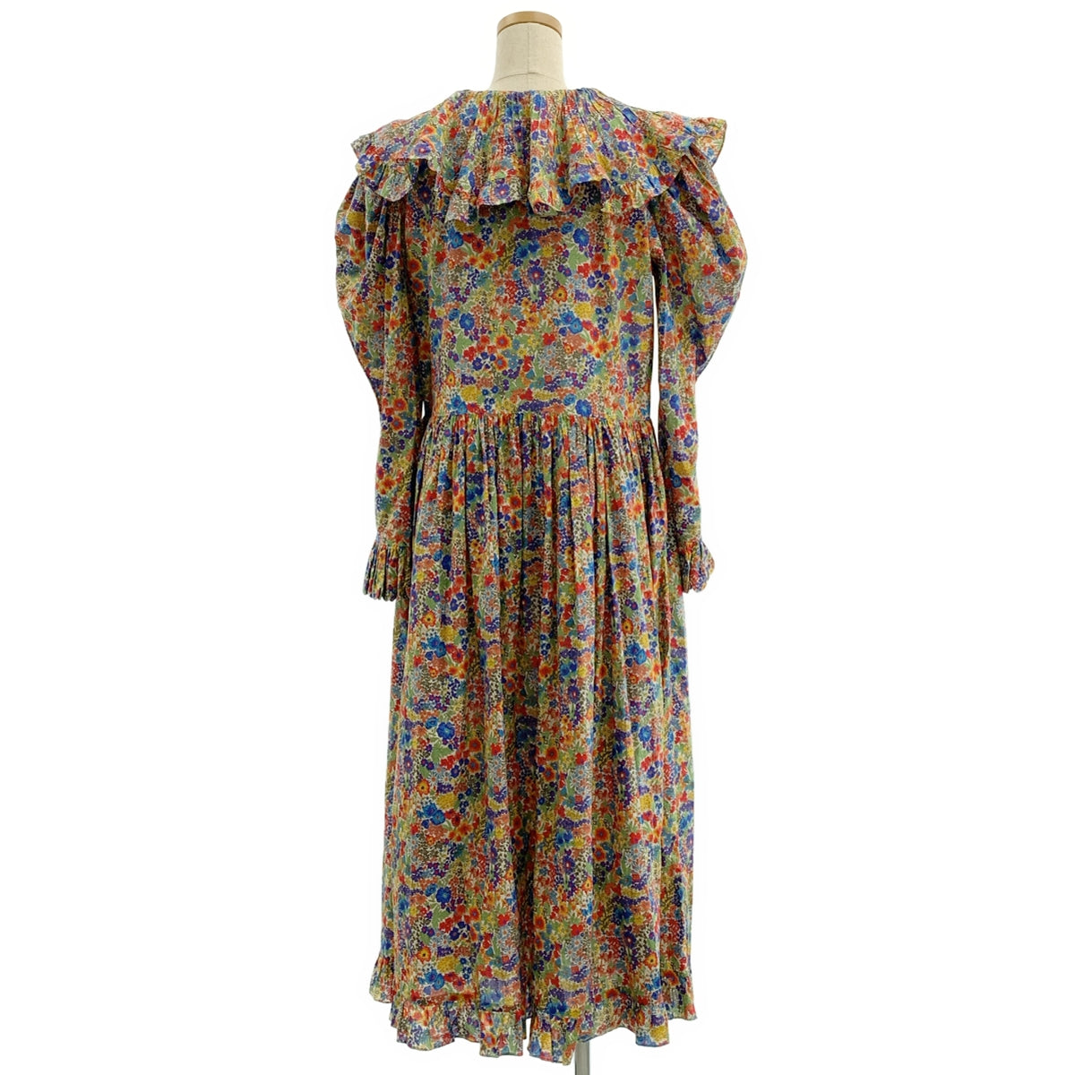 HORROR VACUI / ホラーヴァキュイ | フラワープリント ギャザー フリル プルオーバーワンピース | XS | レディース