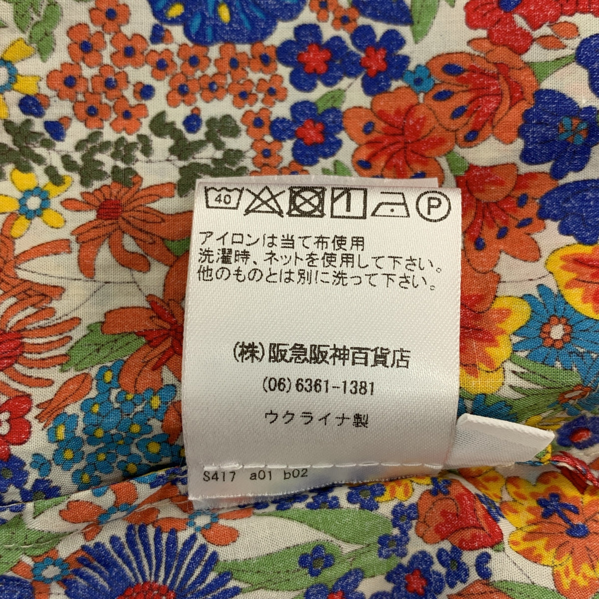 HORROR VACUI | 花卉印花褶皺套頭洋裝 | XS | 女款