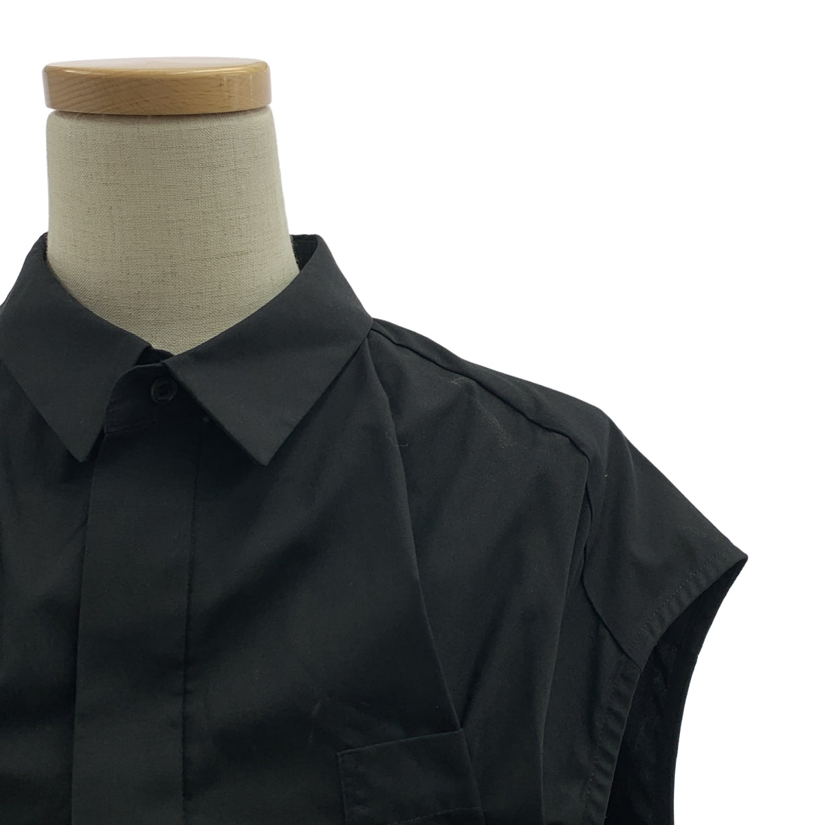 sacai | 2024SS | 棉質對接無袖襯衫 | 尺寸 1 | 女款