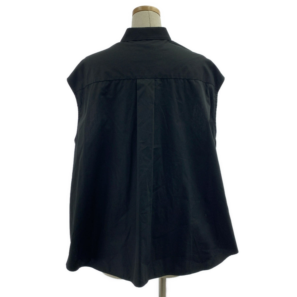 sacai | 2024SS | 棉質對接無袖襯衫 | 尺寸 1 | 女款