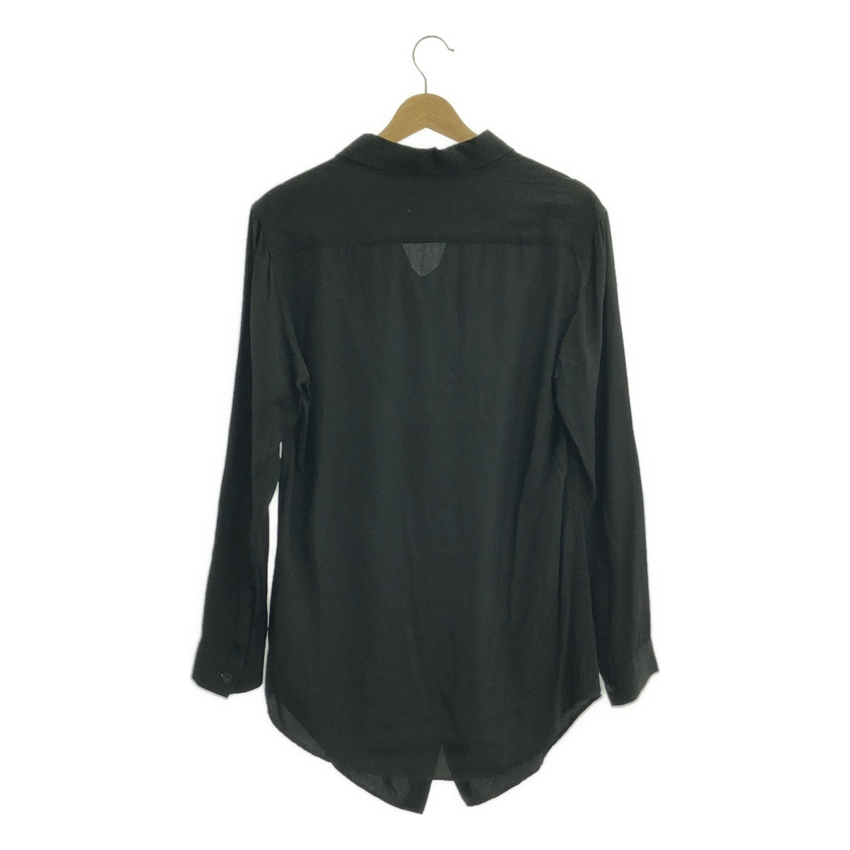 LIMI feu / 리미푸 | 레이온 빅 컬러 셔츠 | S | 블랙 | 여성