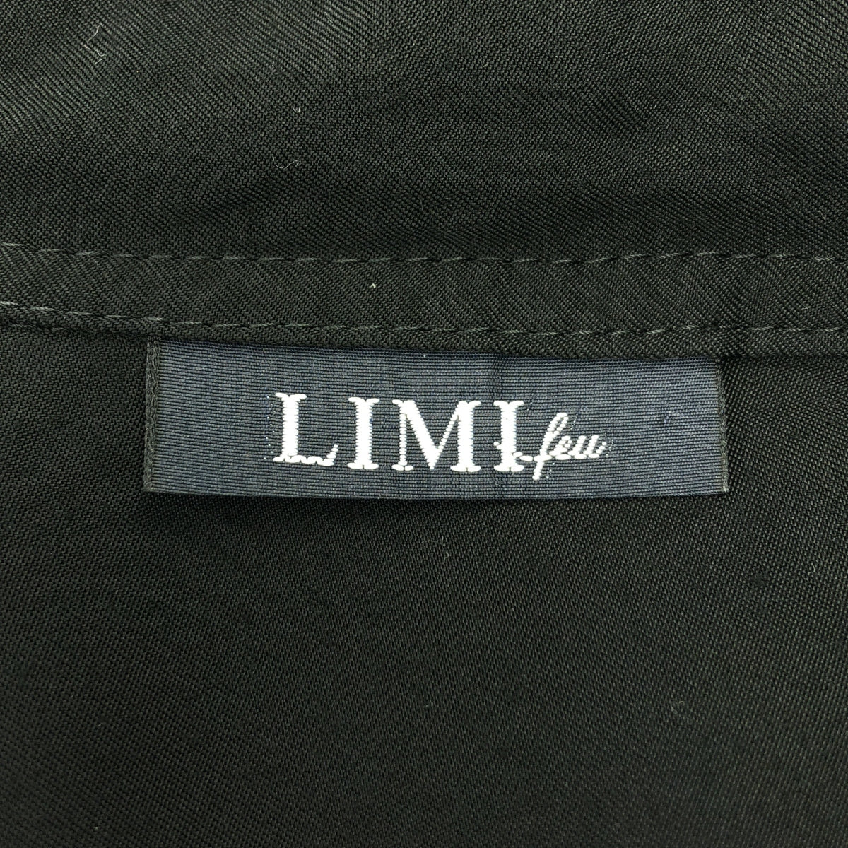 LIMI feu / 리미푸 | 레이온 빅 컬러 셔츠 | S | 블랙 | 여성