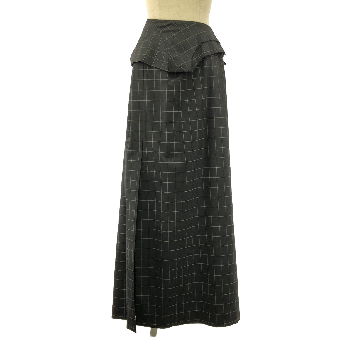 【新品】  MARINA YEE / マリナイー | 2024SS | REWORKED SLEEVEDRESS SKIRT スカート | S | チャコールグレー | レディース