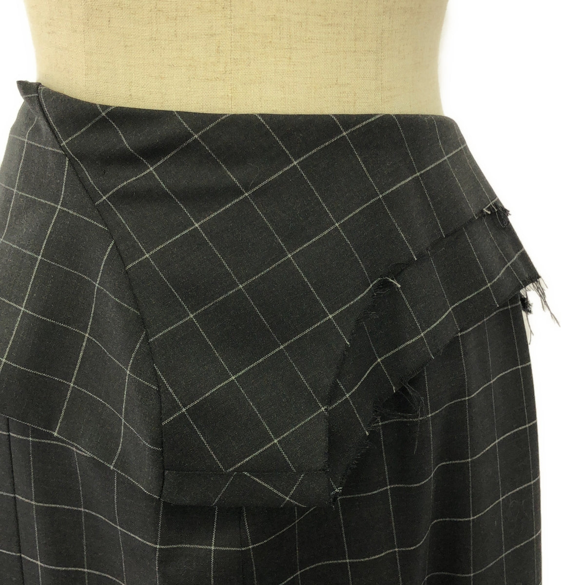 [New] MARINA YEE | 2024SS | REWORKED SLEEVEDRESS SKIRT | S | Charcoal Gray | Women's