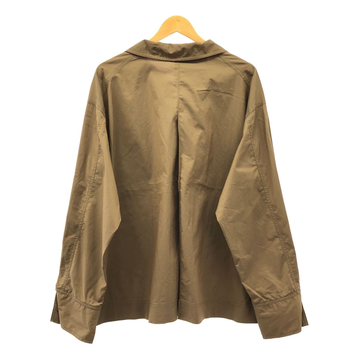 [近新] SHINYA KOZUKA | 2021 春夏系列 | x Amagasaki HIS WORK SHIRT Skipper 套頭工作襯衫 | M 碼 | 卡其色 | 男款