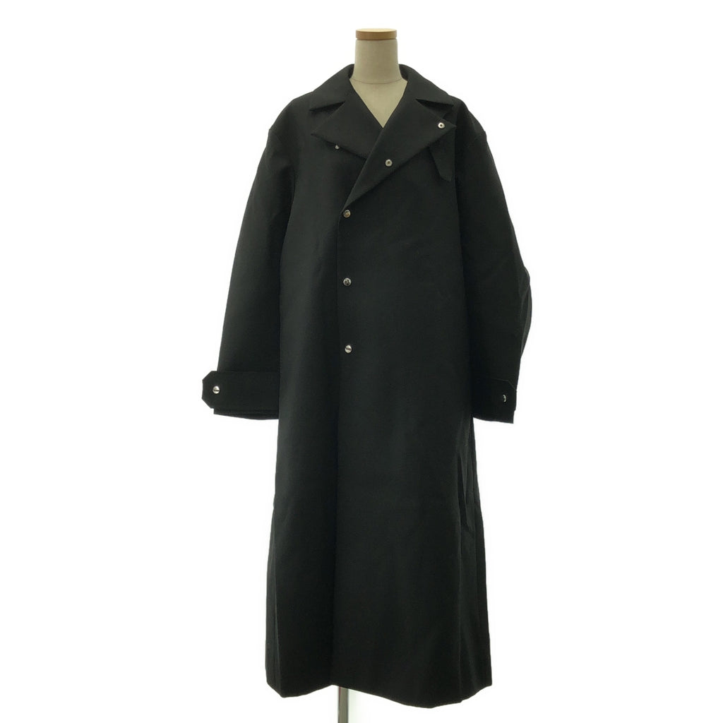 【美品】  HARUNOBUMURATA / ハルノブムラタ | IRONVILLE ステンカラー コート | 36 | ブラック | レディース