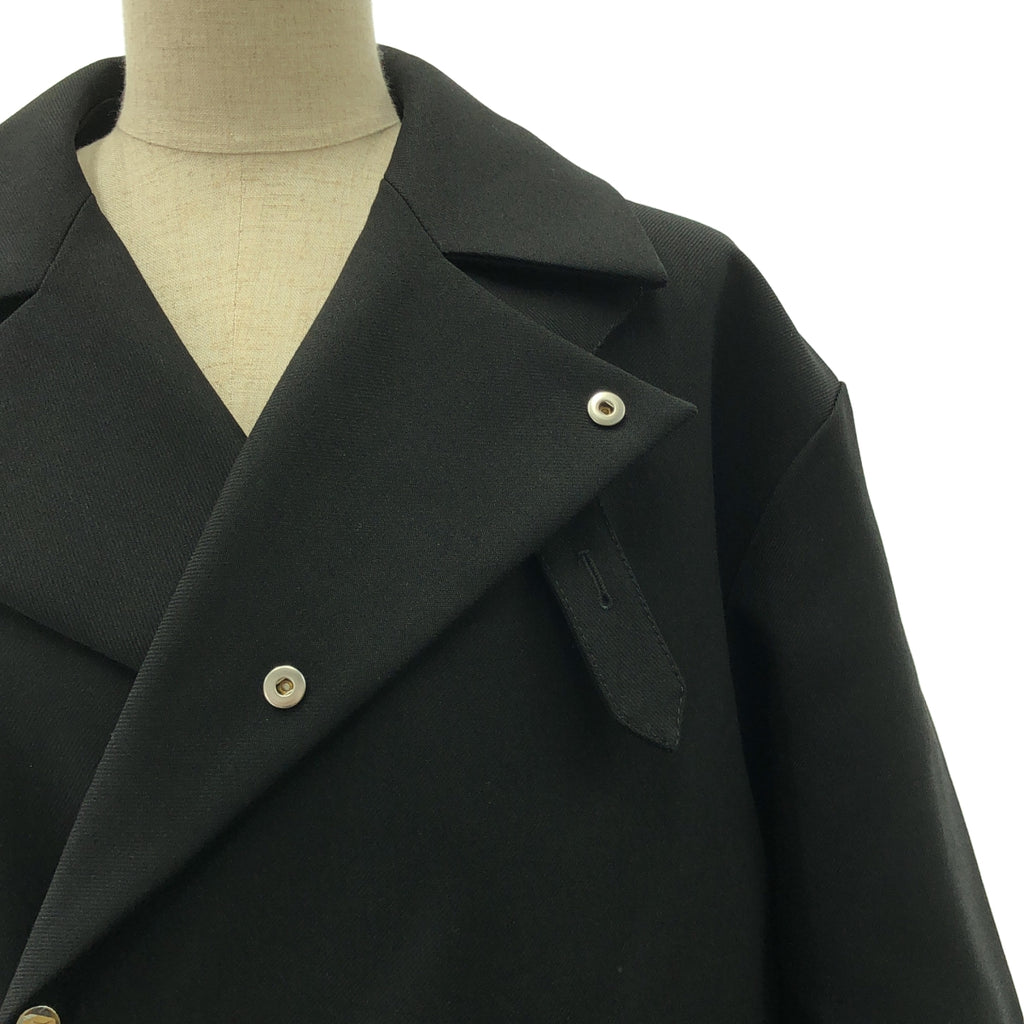 【美品】  HARUNOBUMURATA / ハルノブムラタ | IRONVILLE ステンカラー コート | 36 | ブラック | レディース