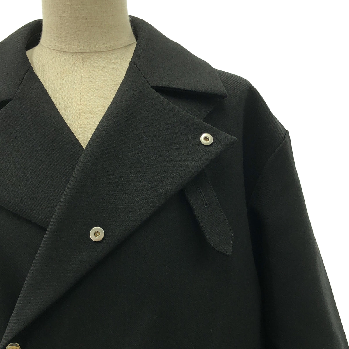 【美品】  HARUNOBUMURATA / ハルノブムラタ | IRONVILLE ステンカラー コート | 36 | ブラック | レディース
