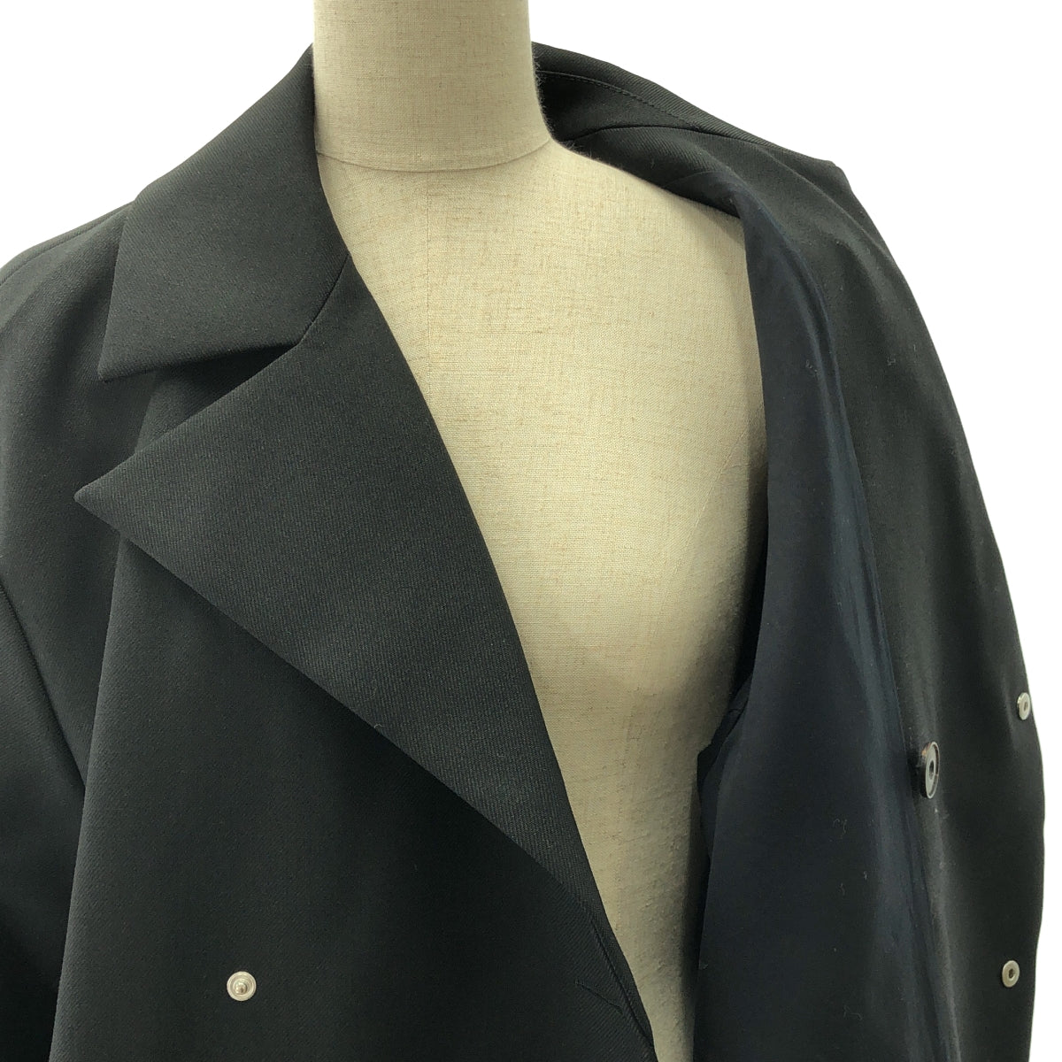 【美品】  HARUNOBUMURATA / ハルノブムラタ | IRONVILLE ステンカラー コート | 36 | ブラック | レディース