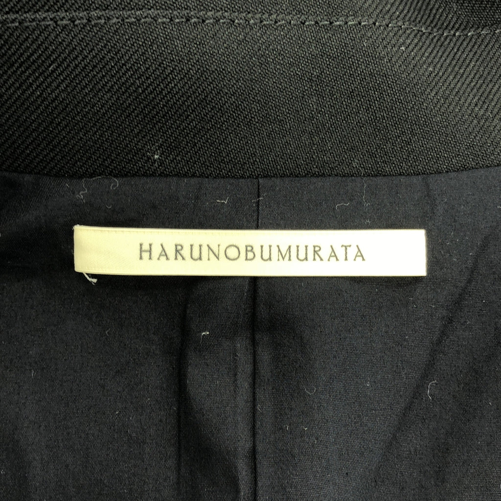 【美品】  HARUNOBUMURATA / ハルノブムラタ | IRONVILLE ステンカラー コート | 36 | ブラック | レディース
