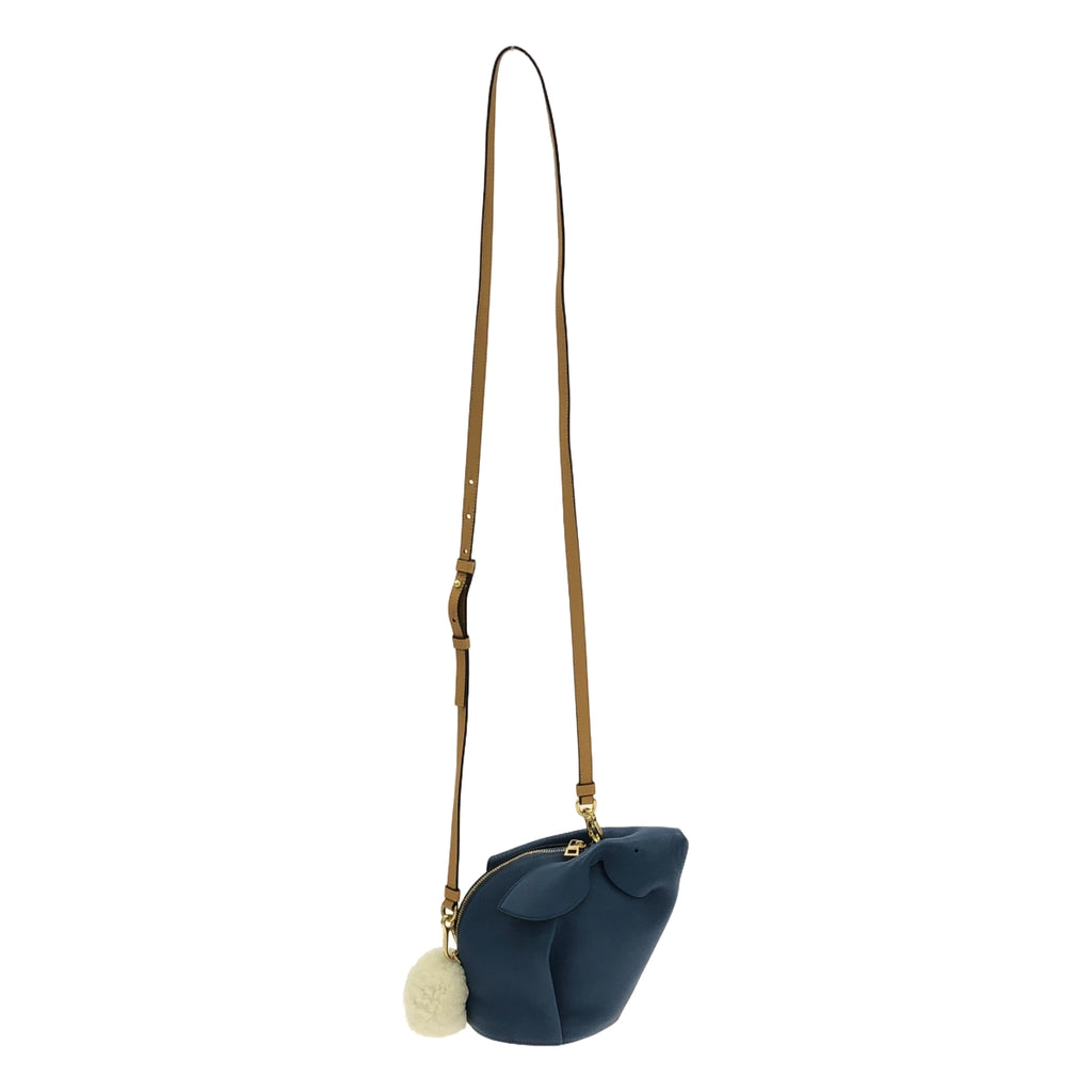 【美品】  LOEWE / ロエベ | バニーバッグ レザーショルダーバッグ | ブルー | レディース