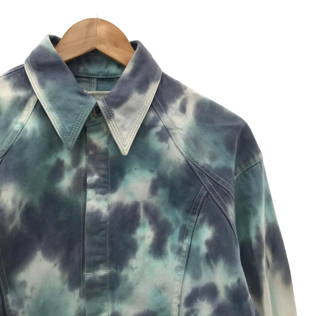 【新品】  KANAKO SAKAI / カナコサカイ | TIE DIE DENIM SHIRT タイダイ デニムシャツ | 36 | ブルー/ホワイト | レディース