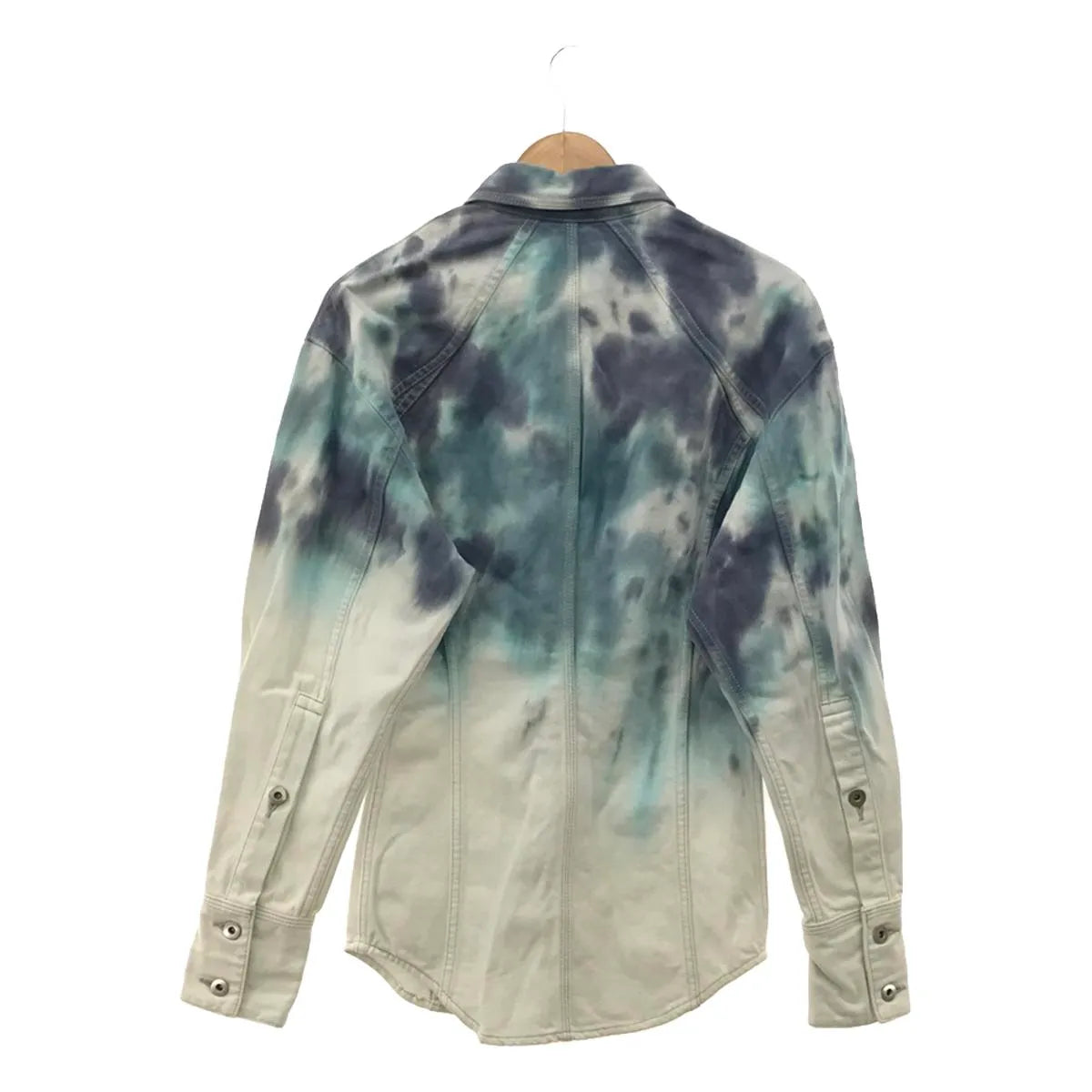 【新品】  KANAKO SAKAI / カナコサカイ | TIE DIE DENIM SHIRT タイダイ デニムシャツ | 36 | ブルー/ホワイト | レディース