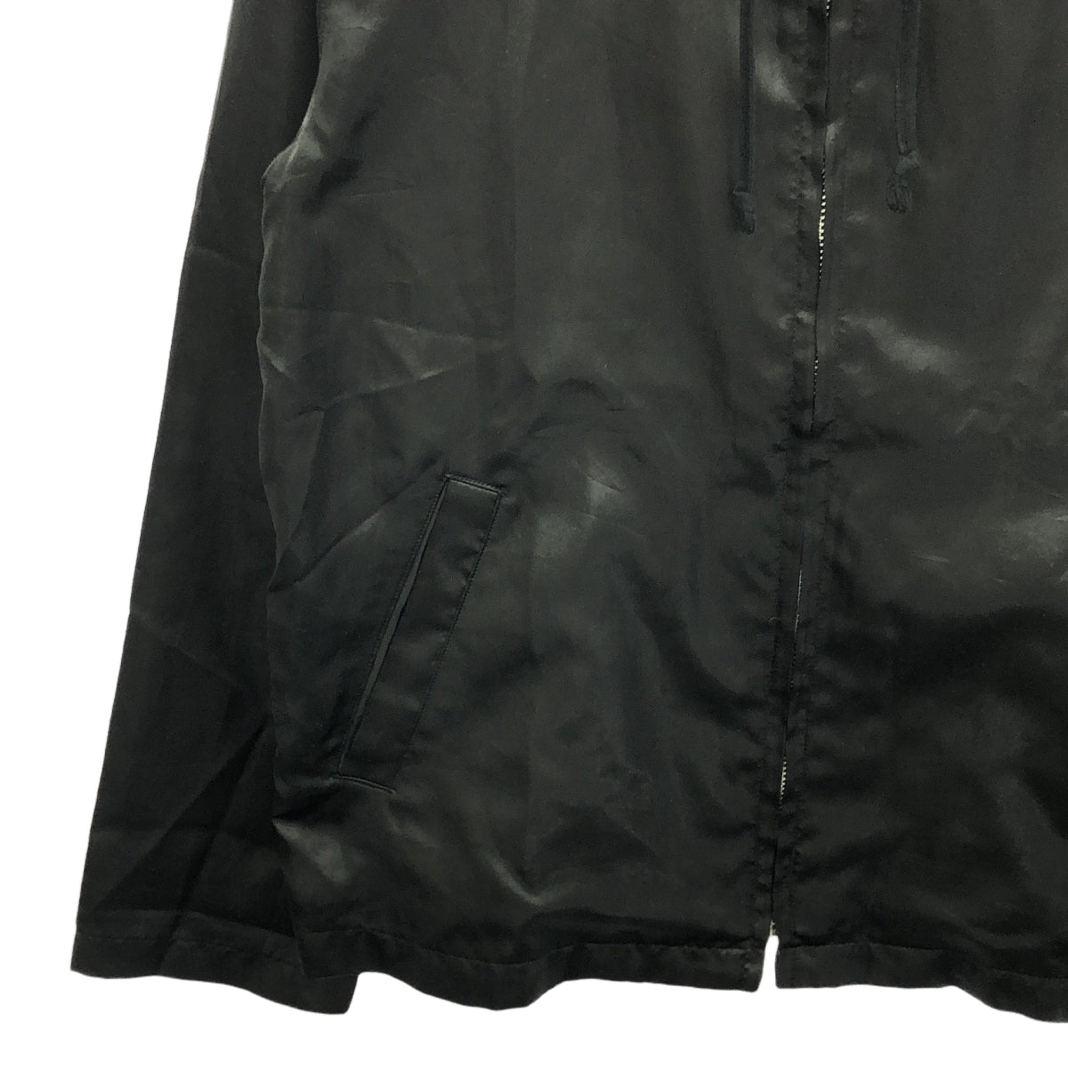 BLACK COMME des GARCONS / ブラックコムデギャルソン | 2022AW | バックロゴ フーデッドジャケット | M | ブラック | レディース