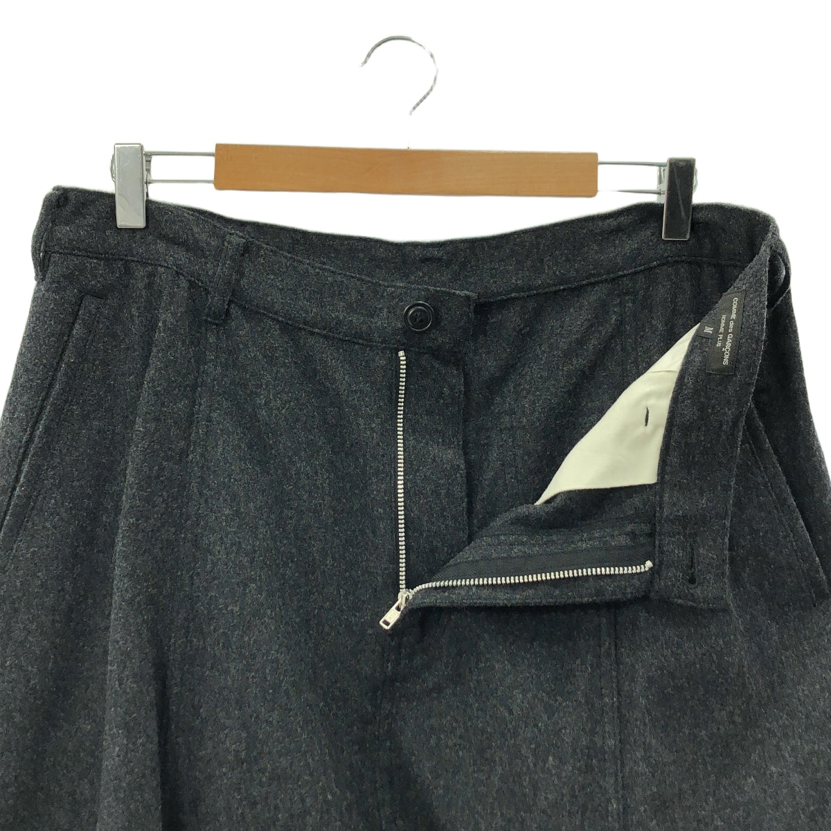 COMME des GARCONS HOMME PLUS | 2012秋冬 |羊毛縮水羚羊短褲 |中號 |深灰色|男士