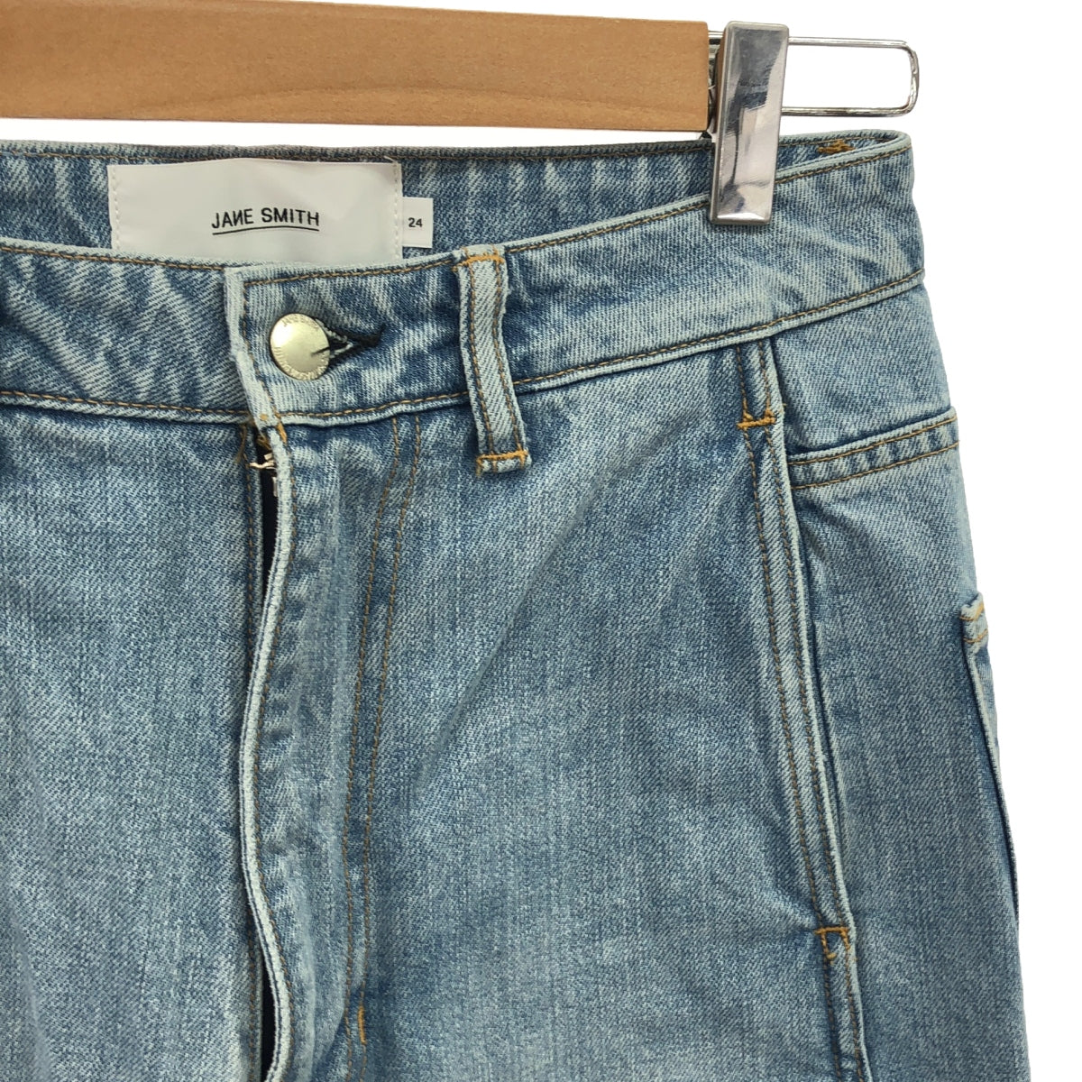 [狀況良好] JANE SMITH / Jane Smith | 2023SS | × IENA Iena 特別訂購牛仔布 CURVE VTG WASH | 24 |靛藍 |女性的