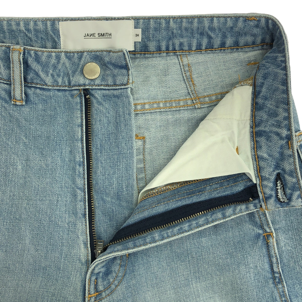 [狀況良好] JANE SMITH / Jane Smith | 2023SS | × IENA Iena 特別訂購牛仔布 CURVE VTG WASH | 24 |靛藍 |女性的