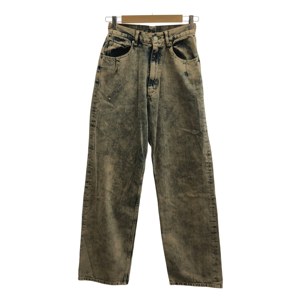 YOKE / ヨーク | 2025SS | Bleach & Over Dye Denim Wide Straight 5P Pants / ブリーチ&オーバーダイデニムワイドストレート5Pパンツ / ユニセックス | 1 | インディゴ/ブラウン系 | メンズ