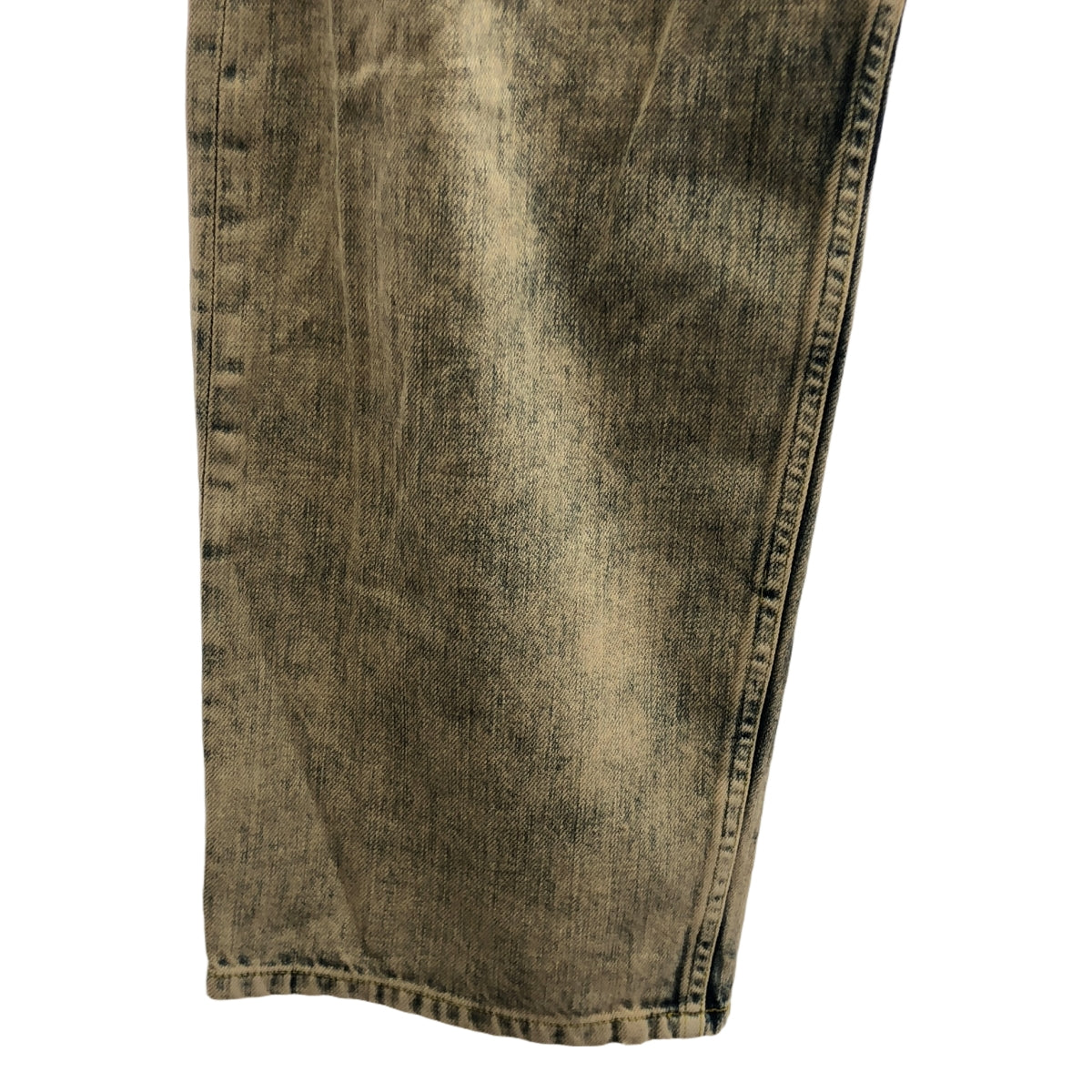 YOKE / ヨーク | 2025SS | Bleach & Over Dye Denim Wide Straight 5P Pants / ブリーチ&オーバーダイデニムワイドストレート5Pパンツ / ユニセックス | 1 | インディゴ/ブラウン系 | メンズ