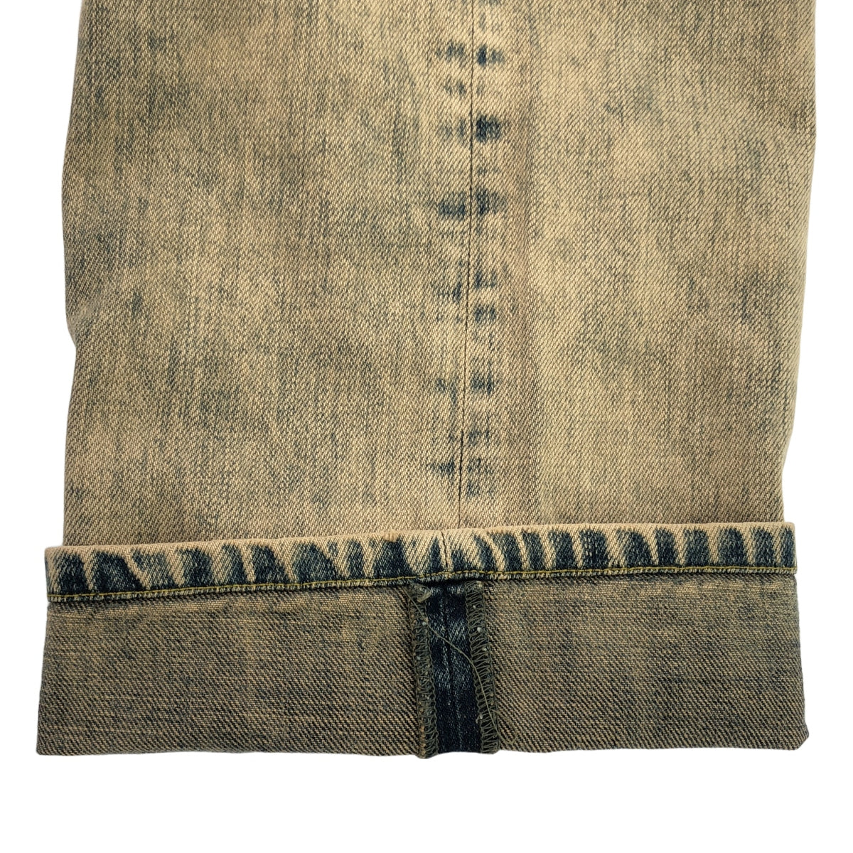 YOKE / ヨーク | 2025SS | Bleach & Over Dye Denim Wide Straight 5P Pants / ブリーチ&オーバーダイデニムワイドストレート5Pパンツ / ユニセックス | 1 | インディゴ/ブラウン系 | メンズ