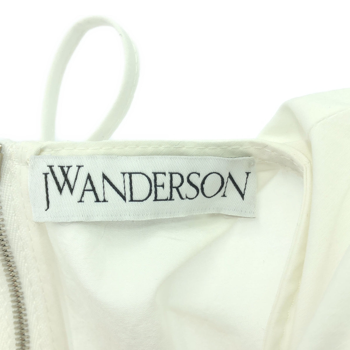 JW Anderson | Sleeveless Ruffled Cotton Blouse | Size 2 | White | Women's