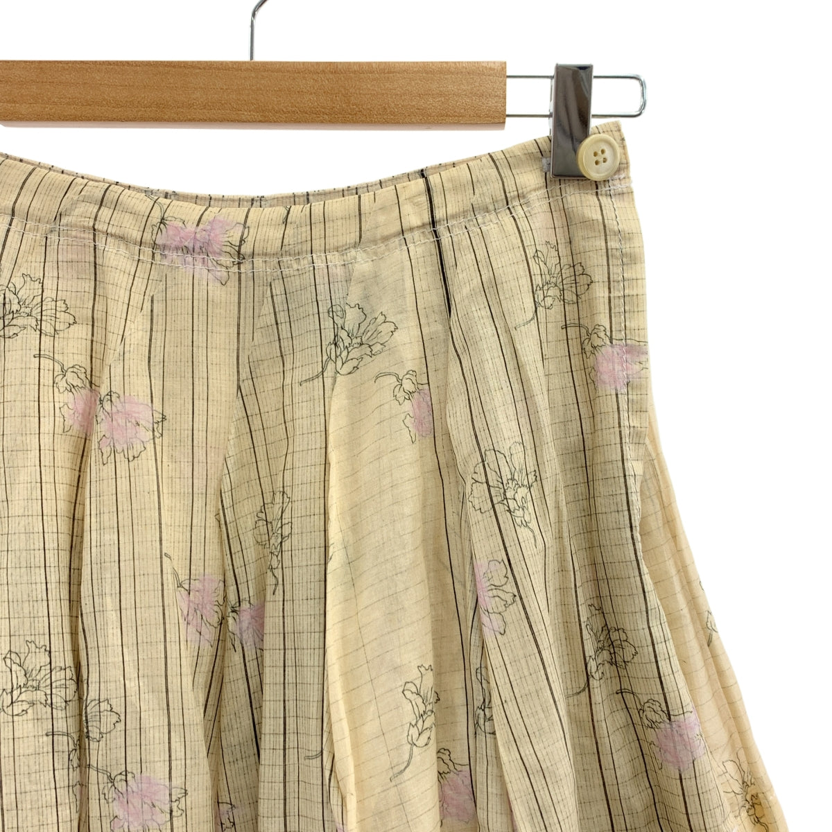 COMME des GARÇONS 針織 | 棉質印花層疊半身裙 | S 碼 | 女款