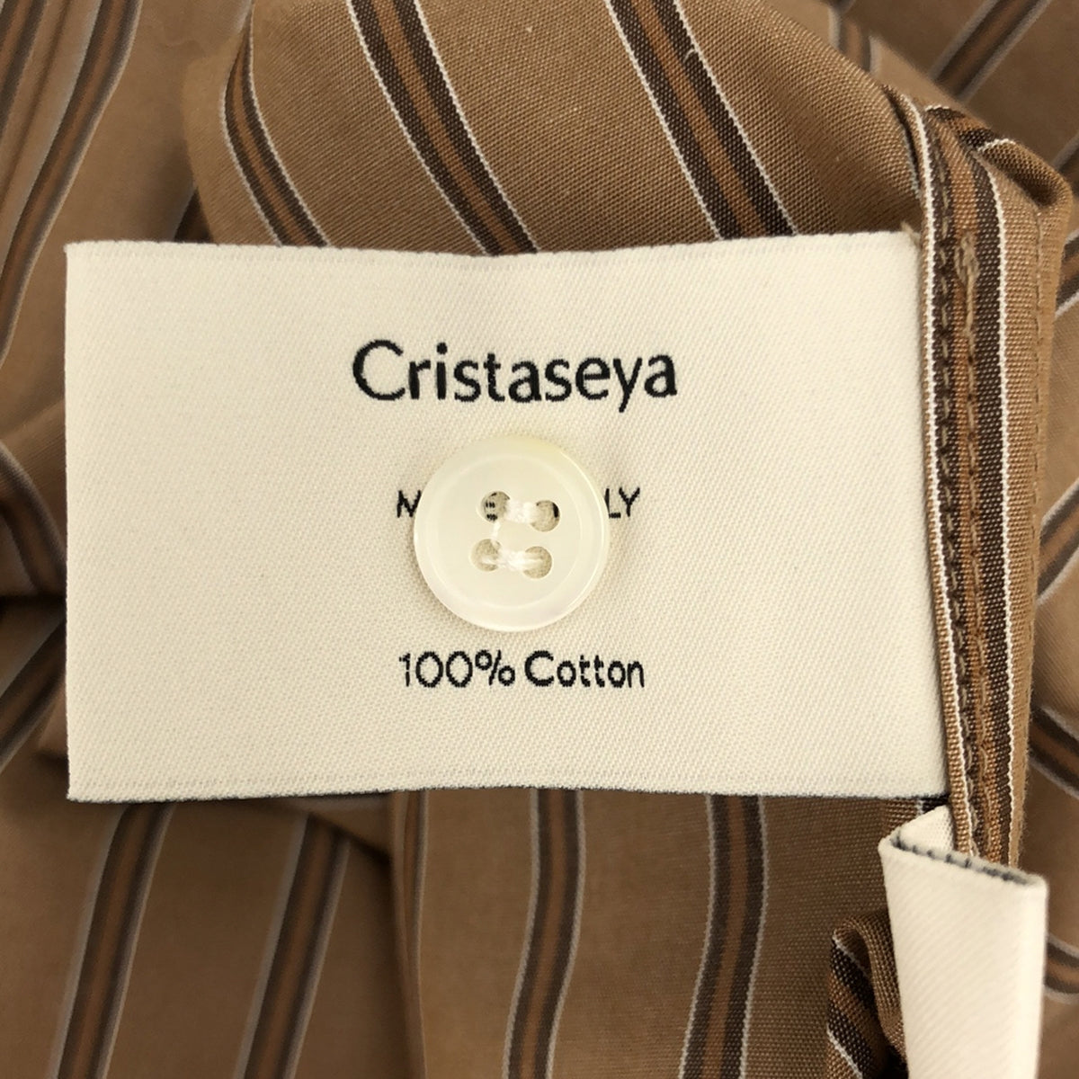 Cristaseya / クリスタセヤ | MAO COLLAR SHIRT ストライプ マオカラーシャツ | L | メンズ – KLD