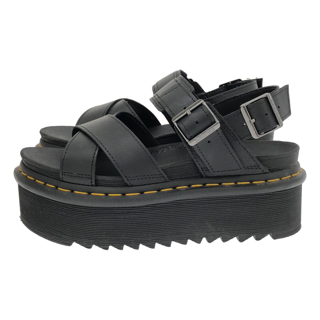 Dr.Martens / 닥터 마틴 | Voss II Quad / 크로스 스트랩 플랫폼 샌들 | 5 | 블랙 | 여성