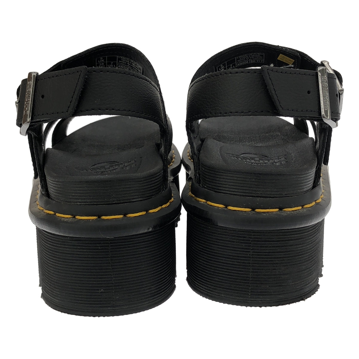 Dr.Martens / 닥터 마틴 | Voss II Quad / 크로스 스트랩 플랫폼 샌들 | 5 | 블랙 | 여성