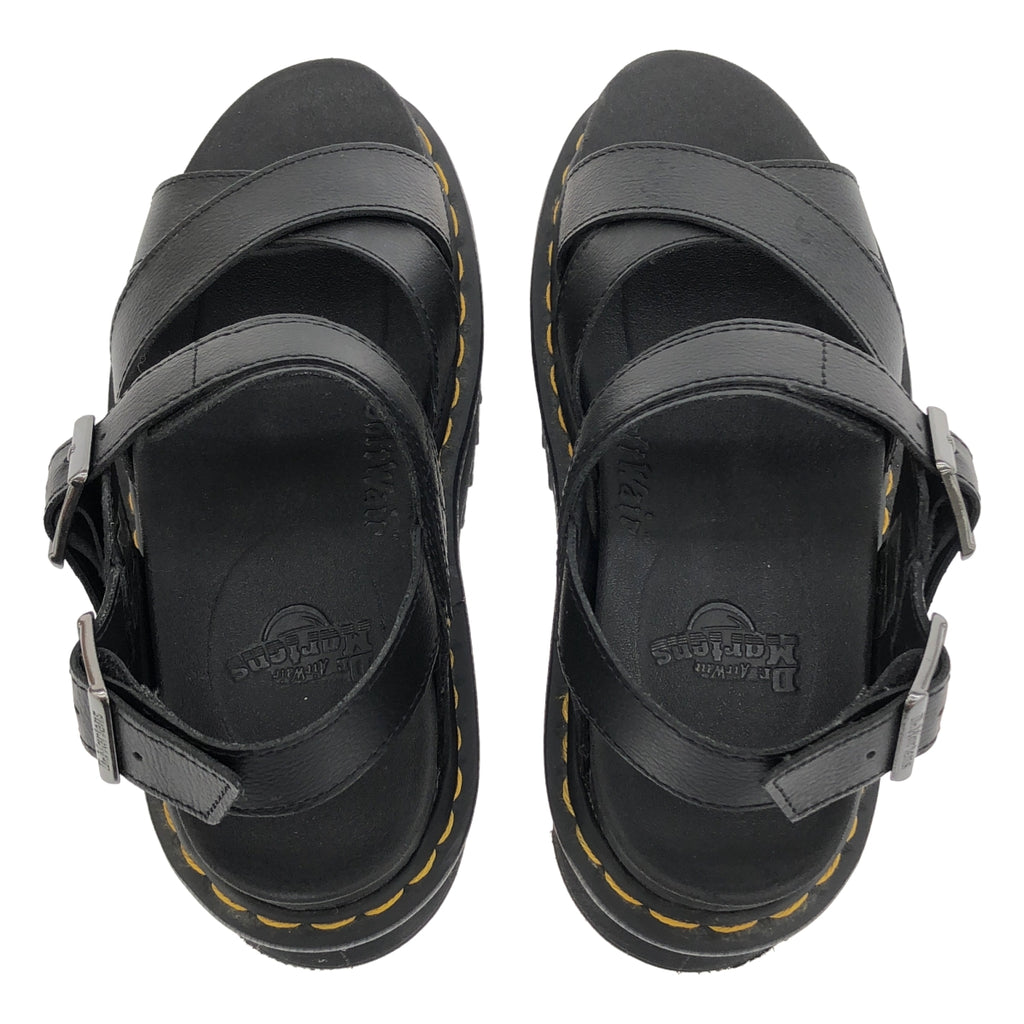 Dr.Martens / 닥터 마틴 | Voss II Quad / 크로스 스트랩 플랫폼 샌들 | 5 | 블랙 | 여성